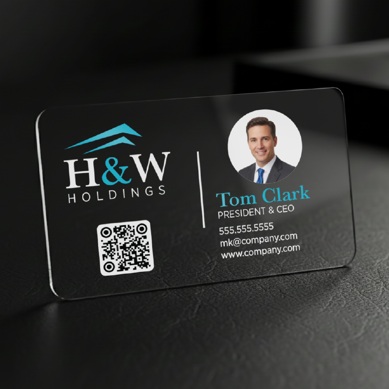 Clear Plastic Business Cards from Luxor Plastic Cards