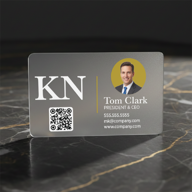 Premium Frosted Plastic Business Cards from Luxor Plastic Cards