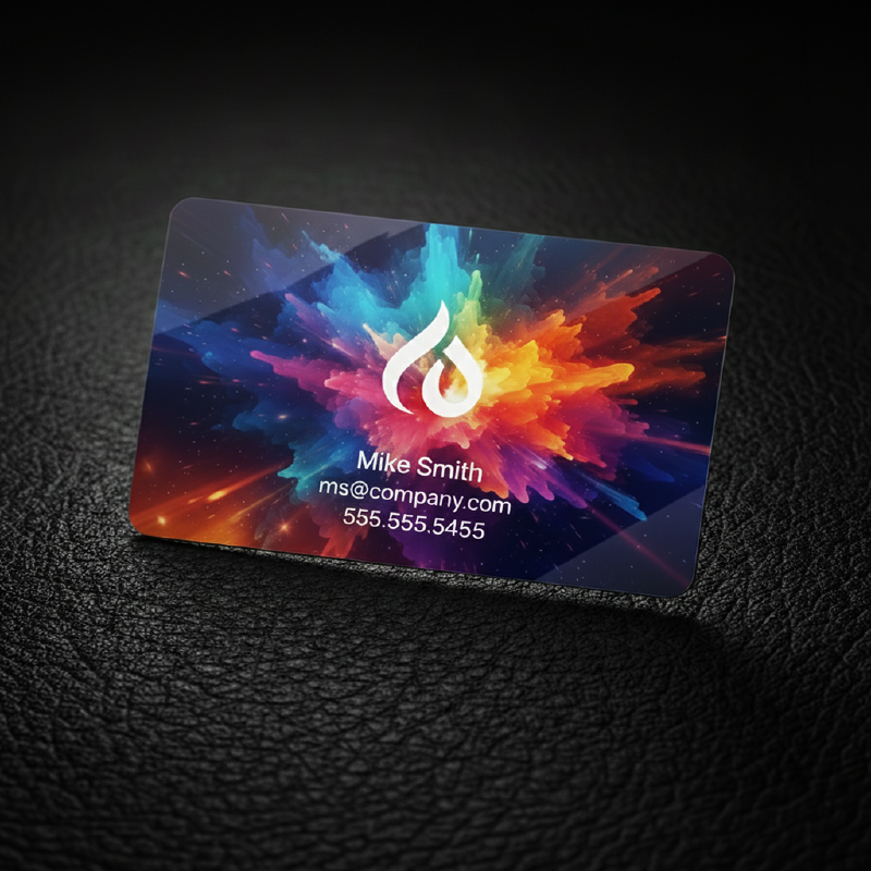 Solid White Plastic Business Cards from Luxor Plastic Cards